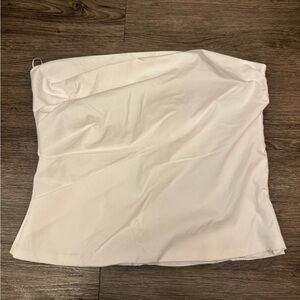 Zara Ivory Strapless Blouse